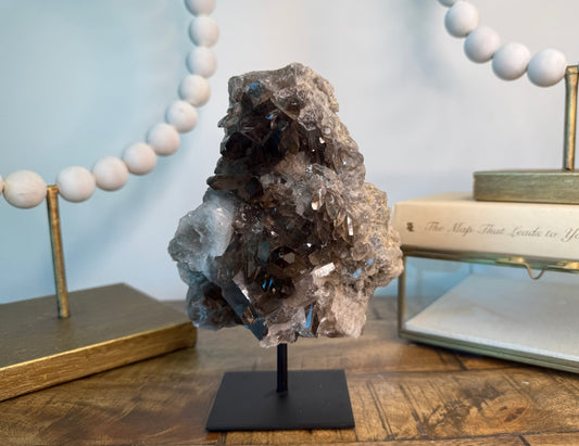 Smoky Quartz Statement Cluster